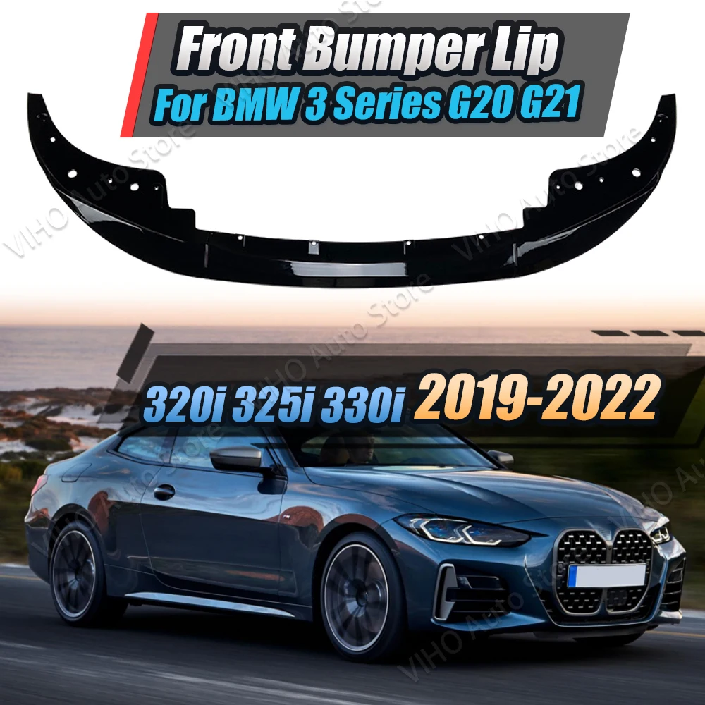 For BMW 4 Series G22 G23 420i 430i M440i M Pack 2020 2021 2022 2023 M Performance Style Front Bumper Splitter Lip Diffuser