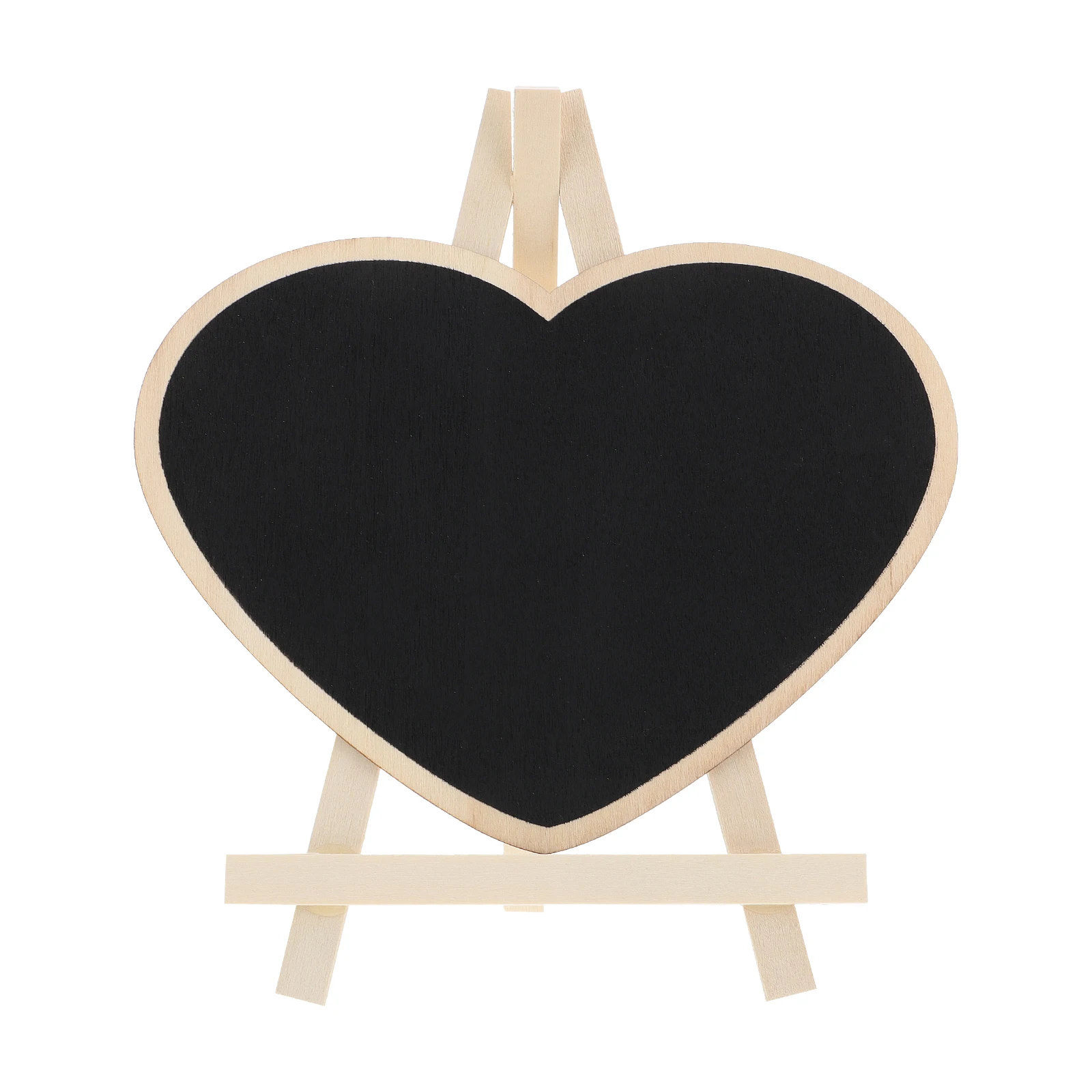 

1pc Wooden Vertical Display Board Chalkboard Sign Mini Wood Tabletop Chalkboard With Base Message Notice Decor Home Photo Prop