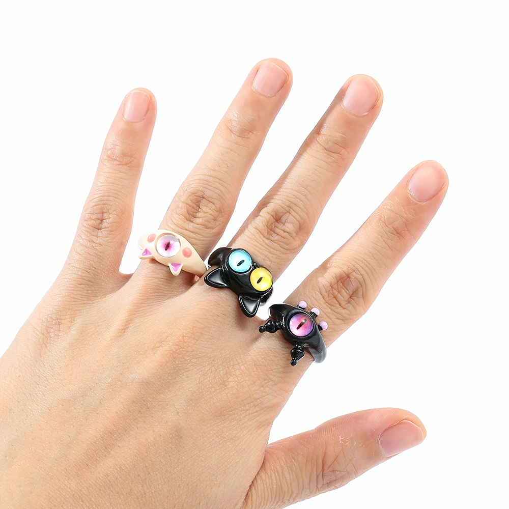 حلقات جامعة وحوش أفلام كرتونية للنساء ، حلقات مفتوحة إبداعية ، مجوهرات إصبع أنيمي لطيف ، فيلم Mike Sullivan