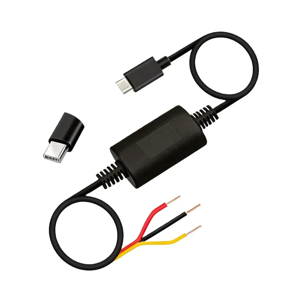 USB-C For dash Cam Hardwire Kit with Smart Low Voltage Protection Optimized for Parking Mode and 12V to 30V Electrical Systems
