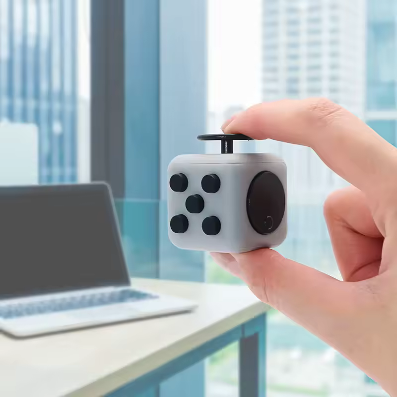 Creative Solid Color Fidget Dice handheld cube Release Stress Autism Anxiety Adult Kids Relief Anti-Stress finger children toys - Image 4