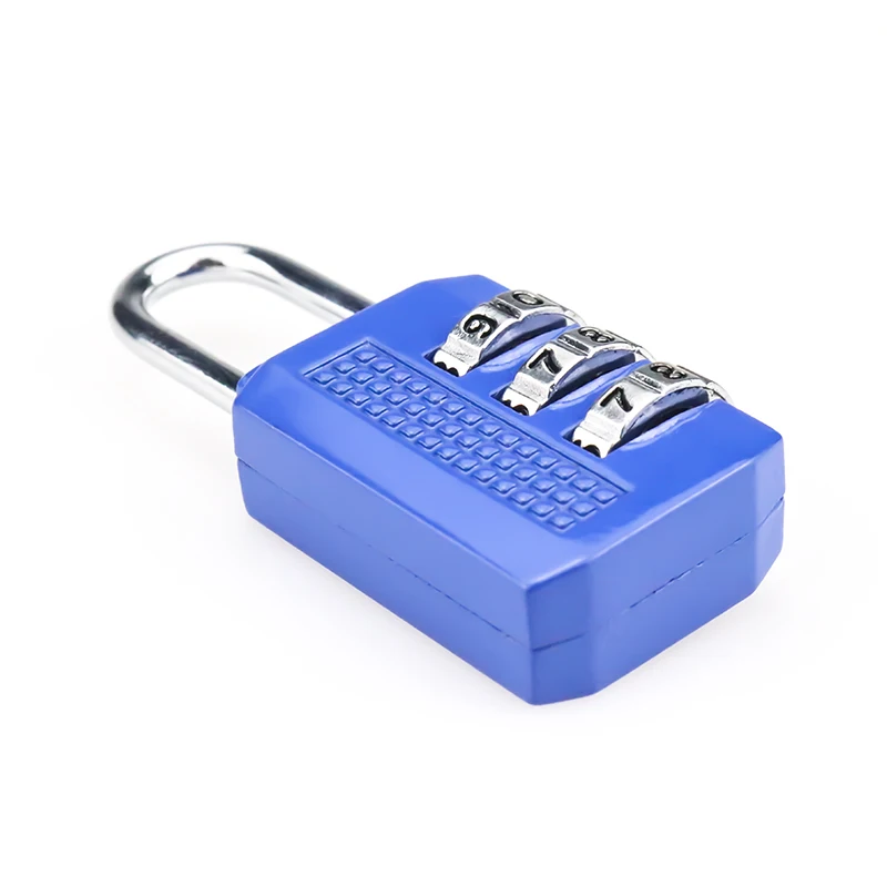 XMM-8020 Suitcases Security Locks 53*23*13mm Zinc Alloy 3 Dial Digit Padlock Combination Keyless Locks Keep Luggage Safety