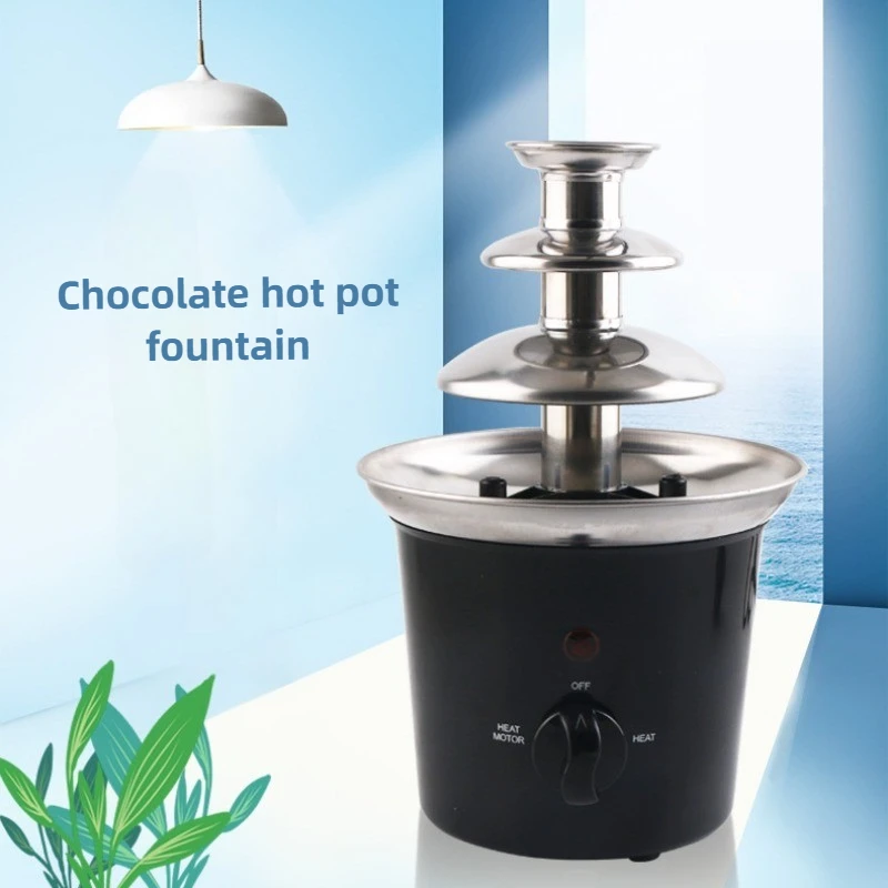 

Новинка 2026: Горячая Продажа! Домашняя мини-машина для шоколада DIY, 3-слойный бытовой шоколадный фонтан, съемная плавильная башня, эффект лавового водопада