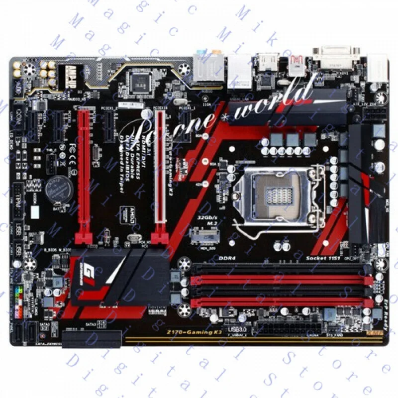 

UU FOR Gigabyte GA-Z170-Gaming K3 Motherbroad Intel Z170 LGA1151 ATX 64GB DDR4 SDRAM