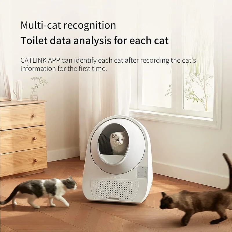 CATLINK Cat Box for Self Cleaning Litter APP Control Pet Cat Health Monitoring Sandbox Arenero Gato Cerrado Pro-x