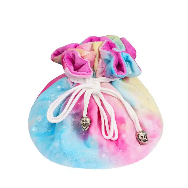 Mini Drawstring Tarot Bag - Purple Flannelette Pouch For Cards, Dice, Jewelry & Spiritual Accessories - View #8