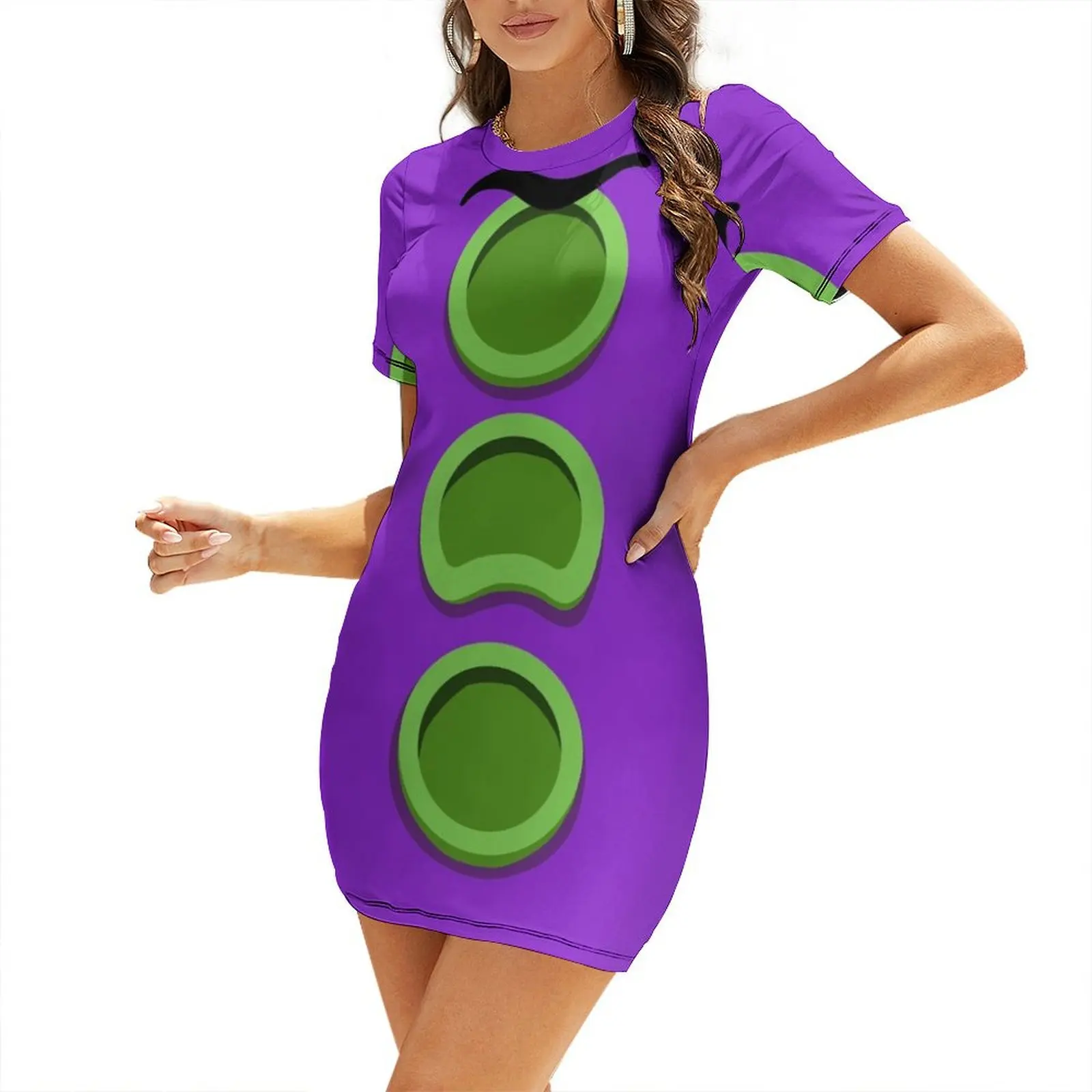 Purple Tentacle - Day of the Tentacle DOTT Short Sleeved Dress festival outfit women Cocktail of dresses