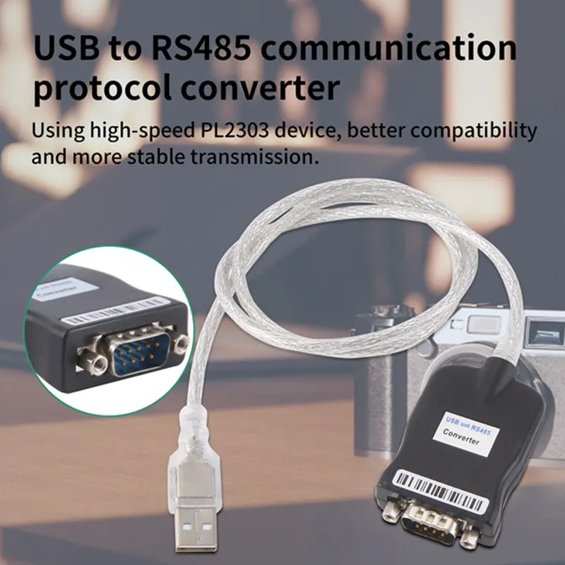 USB 2.0 to RS485 -485 RS422 -422 DB9 COM Serial Port Device Converter Adapter Cable, PL2303-DTB1
