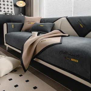 Non-Woven luxurious from Chenille couch, embroidery sofa, towel, all stations, furniture protector, living room, 1pc 10 Main sales luxury embroidered pillows - №9