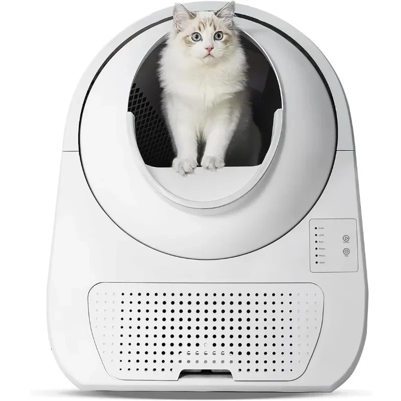 Self-cleaning Cat Litter Box, Automatic Cat Litter Box, Double Odor Removal, Cat Litter Box for Cats To 22 Pounds