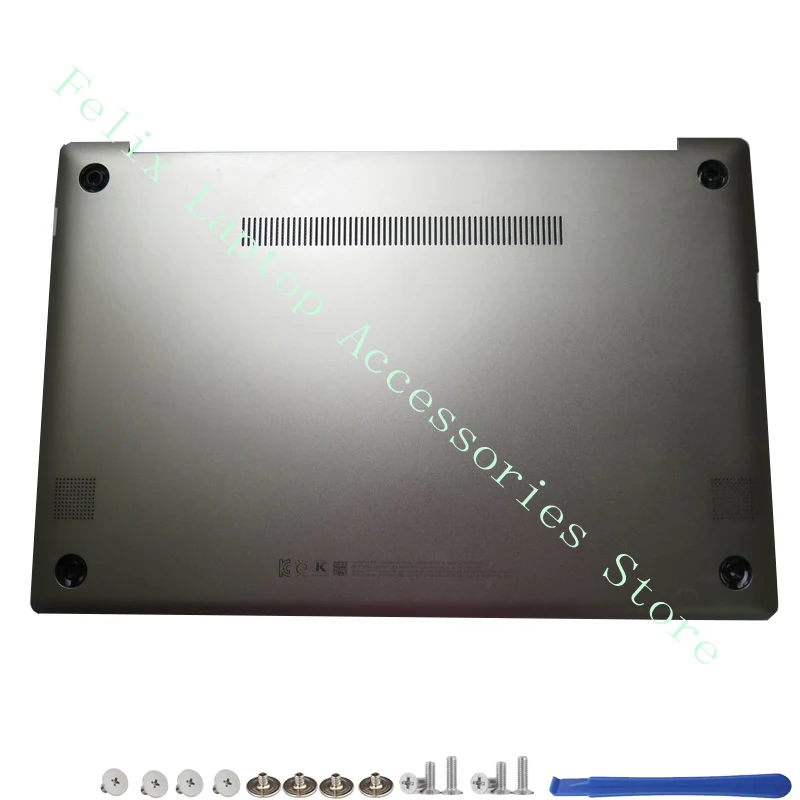 Imagem -05 - Laptop Lcd Tampa Traseira Palmrest Case Inferior Dobradiças para Samsung Nt730xbe Np730xbe Tela Superior Tampa Traseira Shell Prata Novo
