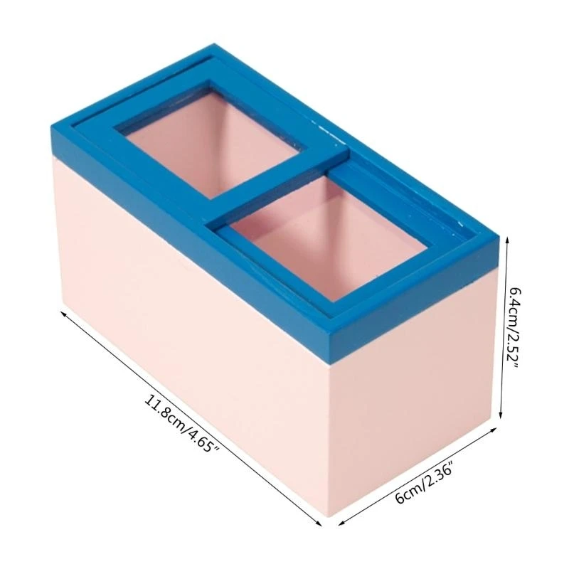 Refrigerador en miniatura para casa muñecas, congelador madera para muebles casa muñecas, 1:12, 15UB