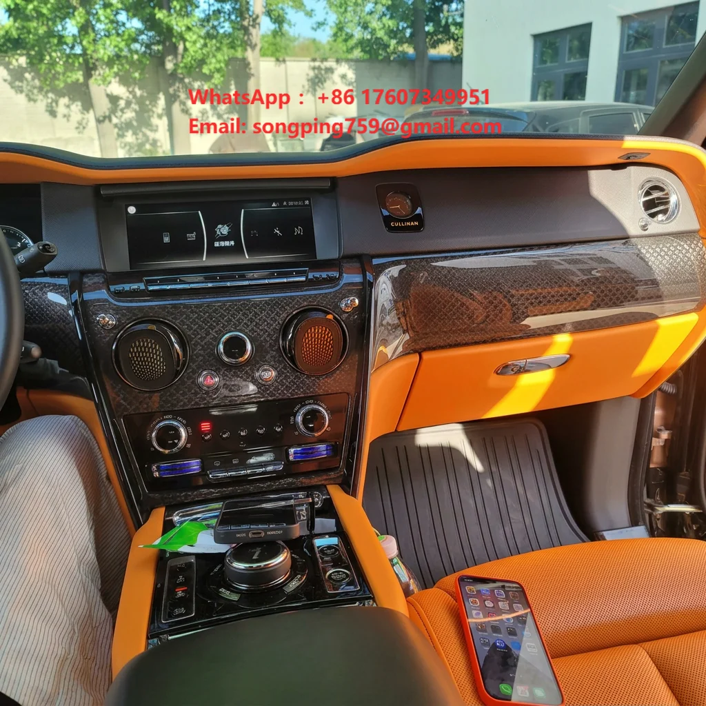 Private Label Luxury Car Full Set Carbon Fiber Interior Trim Kit for Rolls-Royce OEM Identical Style VIP Showroom Display Parts