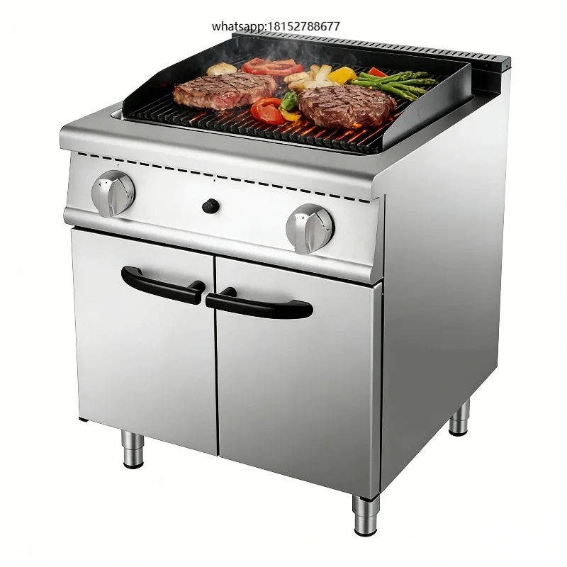 Stainless Steel Natural Temperature Control Easy to Clean Volcanic Stone Grill for Broiling Meat Machine