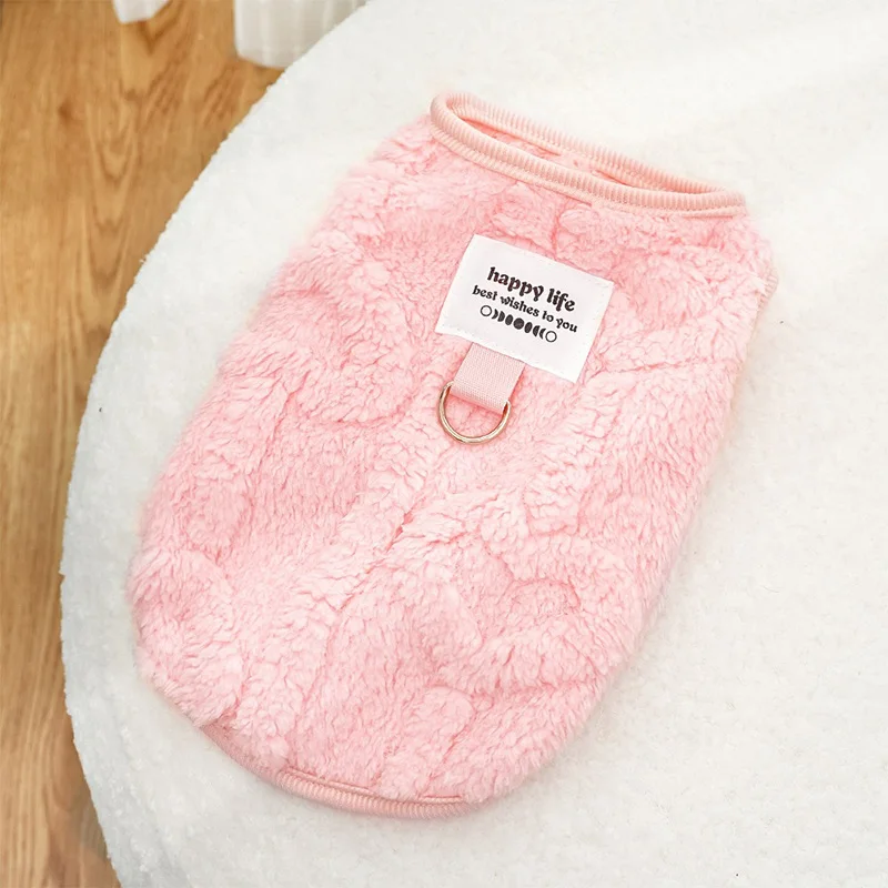 Winter Warm Plush Dog Sweater - Soft Puppy Coat Jacket For Small Medium Dogs Cats, Chihuahua Teddy Costums Dog Supplies MWTJK05_voghion.com