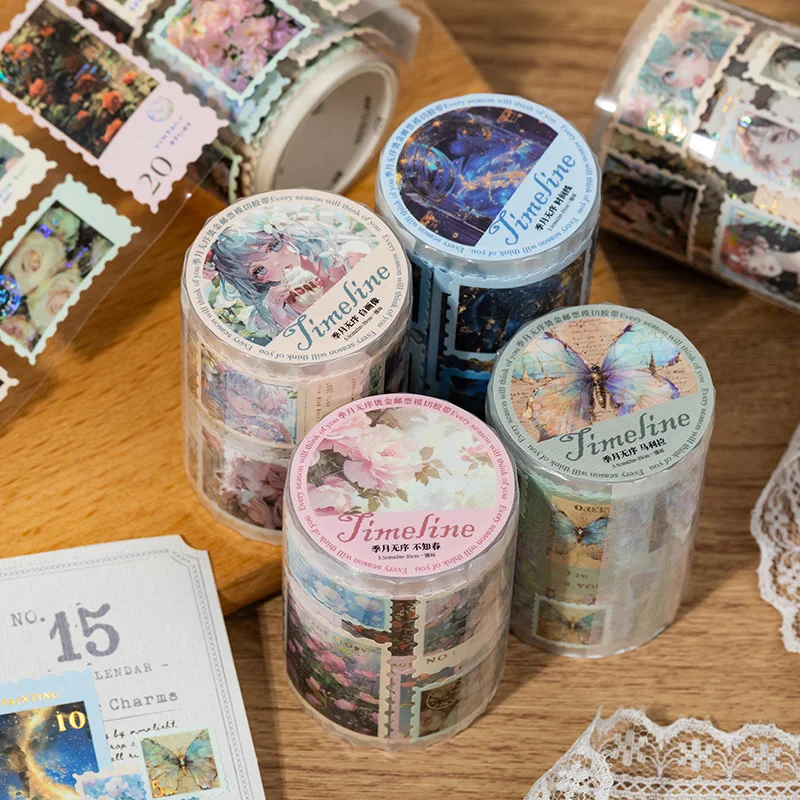 8PCS/LOT Seasonal month disorder series cute lovely decorative art paper tapes