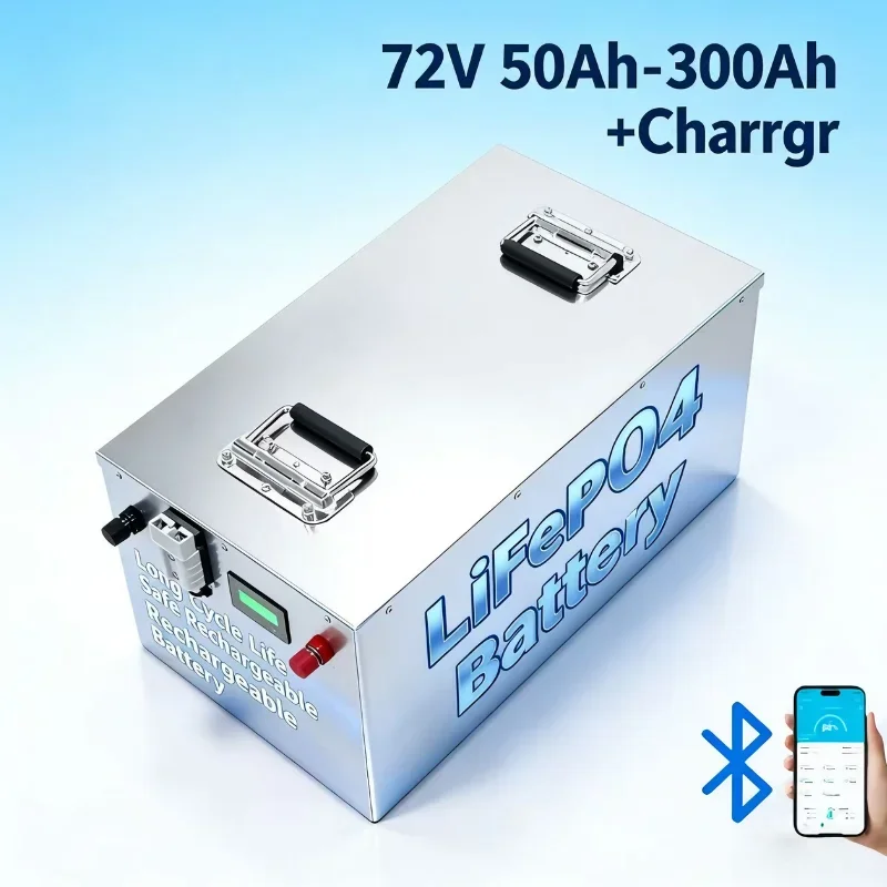 

60V Lithium Iron Phosphate Battery Pack | 50Ah‑300Ah | BMS Protection | 3KW‑12KW Golf Cart & EV Power Supply