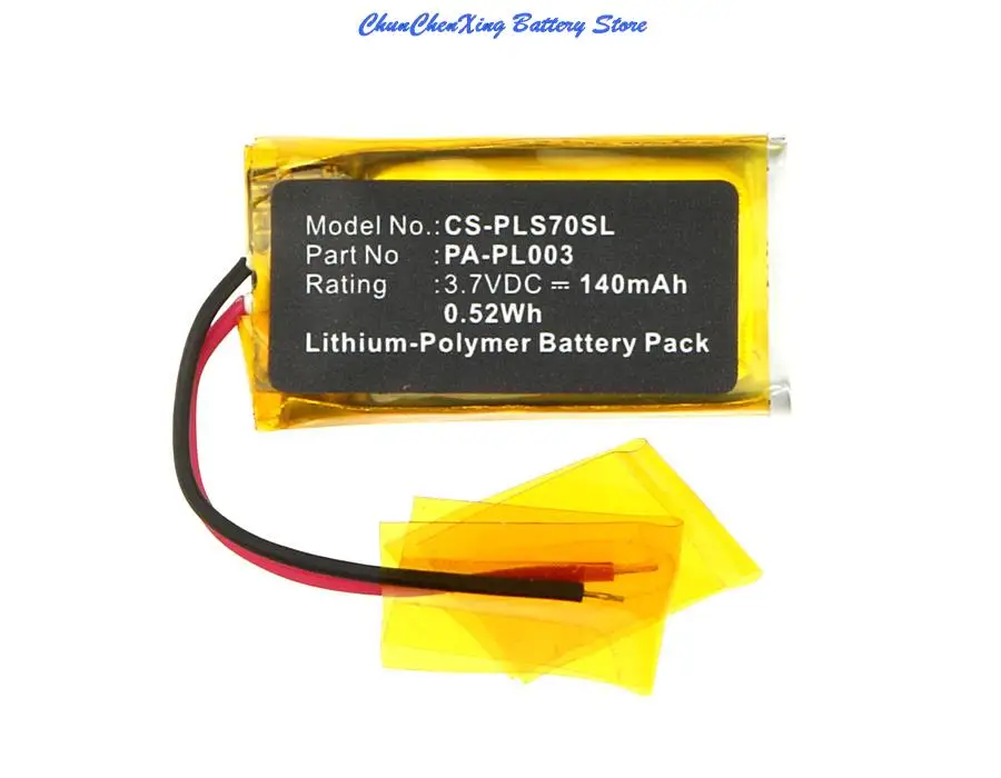 OrangeYu 140mAh Battery PA-PL003 for Plantroni AWH75N, 70, 70N, 70-N, Savi 730, Voyager Pro, W730, WH210