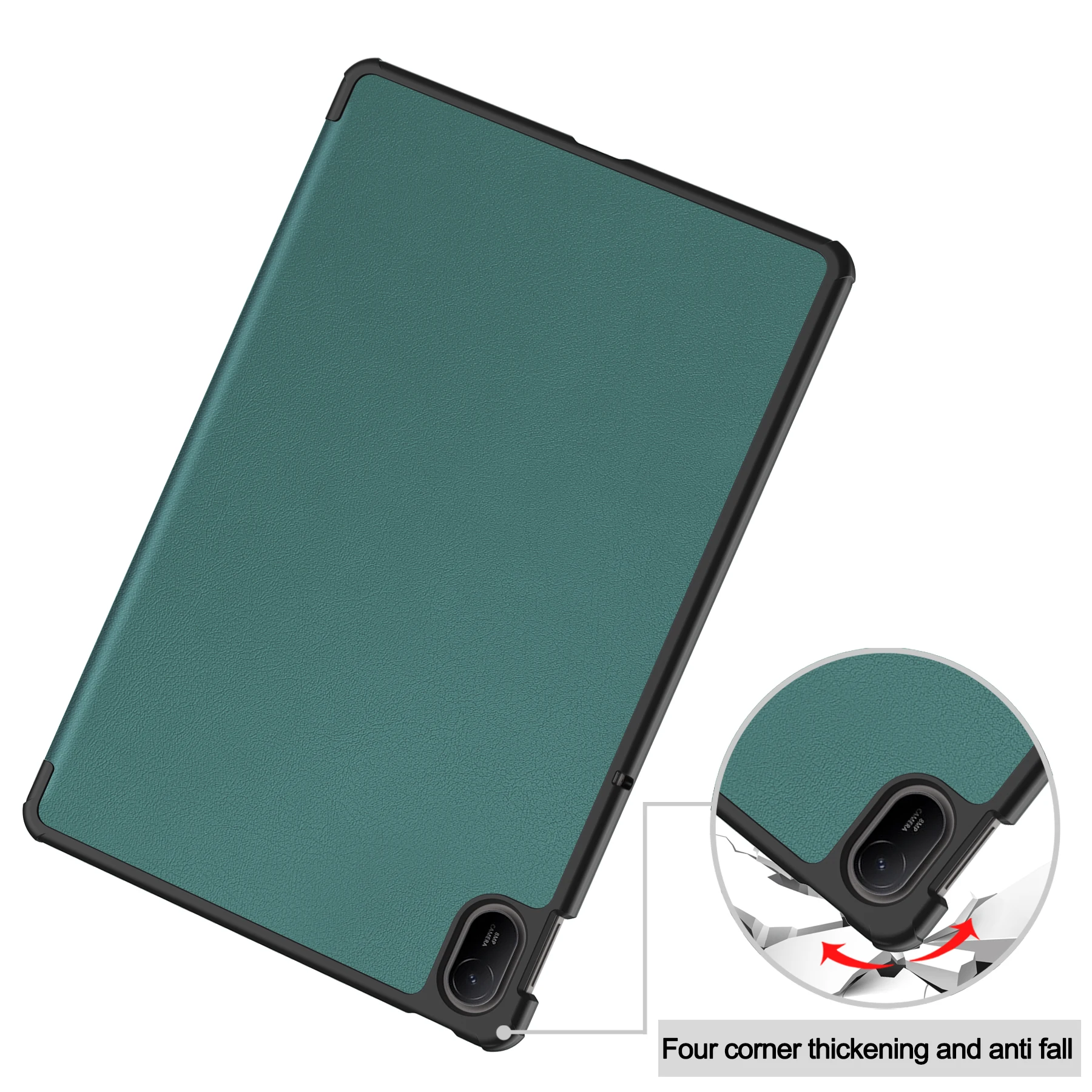 Capa de couro Tri-Fold Tablet com função Auto Wake, capa para Huawei Matepad SE, 11 ", AGS6-W00, AGS6-W09, AGS6-L09, 2011, 2024