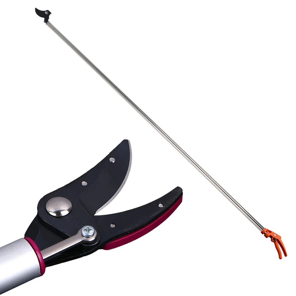 Heavy Duty Telescopic Tree Pruner with Ergonomic Grip Rust Proof High Carbon Steel Garden Pruning Shears for High Branches