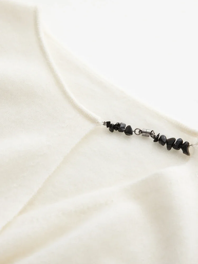 

Новая мода, роскошный женский трикотаж из 100% кашемира, свитер с перекрестным воротником, осенне-зимний пуловер, офисная женская одежда, мягкий топ