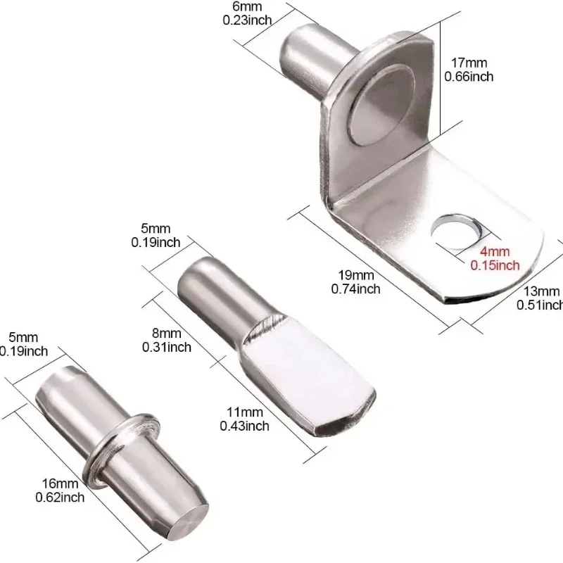 110 قطعة بين قوسين الرف دعم ترصيع أوتاد أرفف دبوس معدني فاصل الأثاث الجرف جدار جبل قوس حامل للخزانة