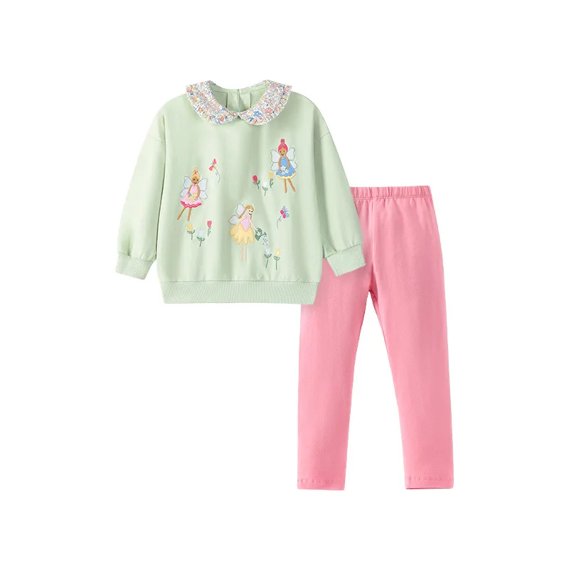 

Girls Clothes Spring Cute Set Pink Cartoon Pattern Baby Girl Outfit Set 2026 New School Clothes