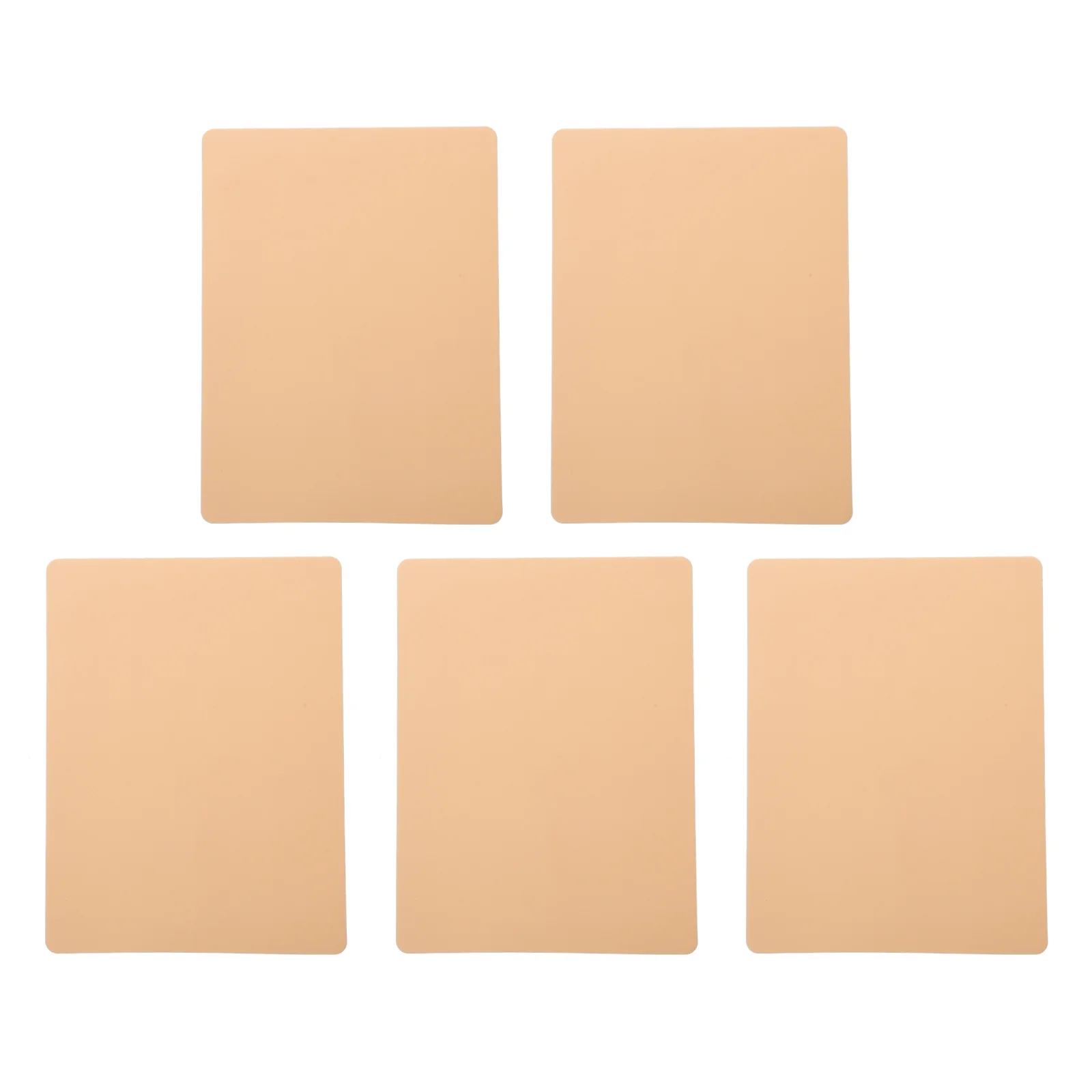 

5Pcs Practice Skin Tattoo Blank Sheets Silicone False Skin Supplies for Beginners Artists Training Tools Beauty Salon
