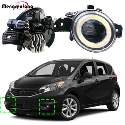 2 Pieces Car LED Fog Light Angel Eye DRL For Nissan Versa Note 2014 2015 2016 Adjustable 30W H11 Fog Daytime Running Lamp