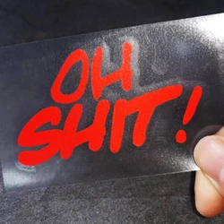 Oh Funny Motorcycle Helmet Stickers Waterproof Durable Motorbike Fuel Tank Headlight Decal DIY Car Window Bumper Side Decor