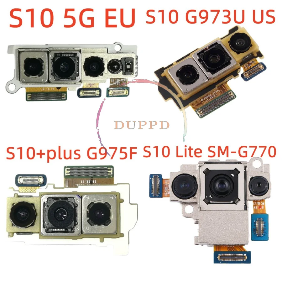 Back Facing Big Main Rear Camera Module Flex Cable For Samsung Galaxy S10+Plus 5G S10e S9+ S8+ S7 Edge Replacement Spare Parts