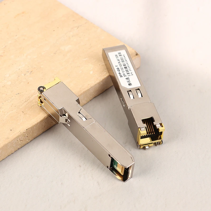 ✉1/2Pcs SFP Copper Module 1G RJ45 Port Fiber SFP Transceiver Module Optical Ethernet Switch