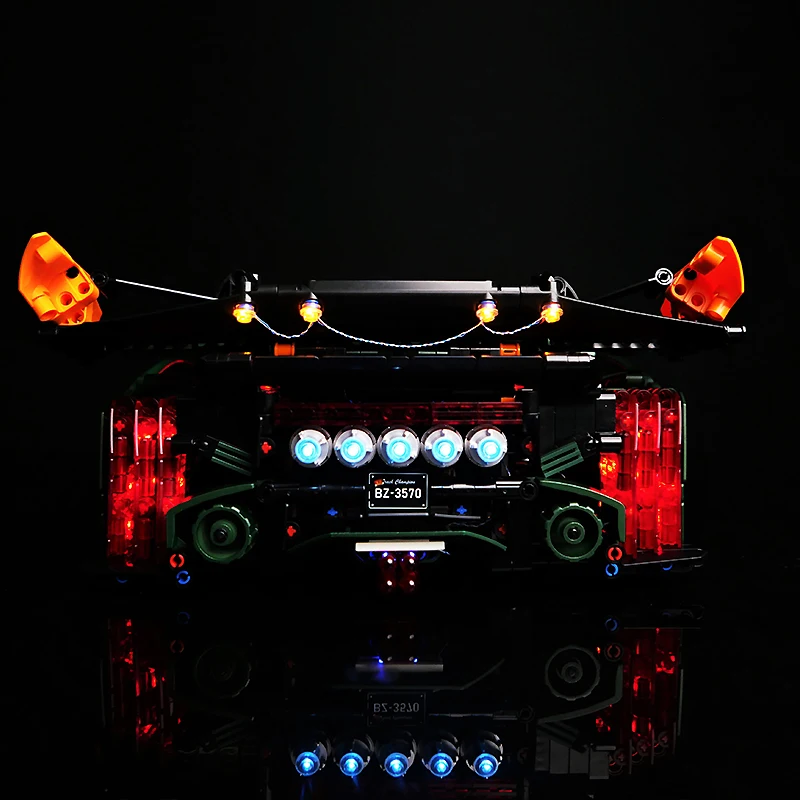 Kit luce LED RC fai da te per LEGO 10616 Peugeot 9 x8 hybrid supercar (solo luce a LED, senza modello di blocchi)