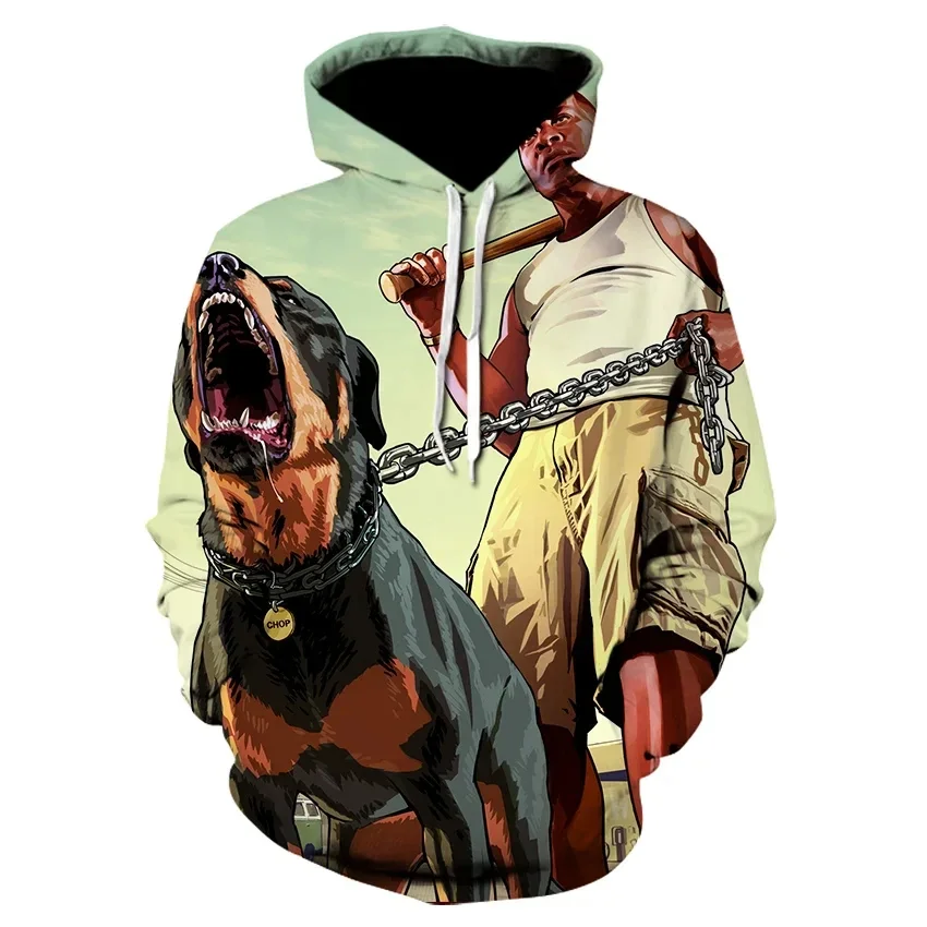 2024 Grand Theft Auto GTA 5 Game 3D Print Women/Men Hoodie Streetwear Hip Hop Sweatshirts Pullover Kids Hooded Unisex Clothing