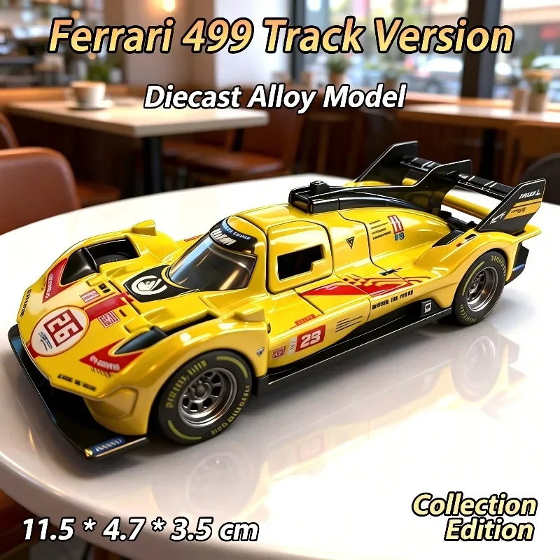 1:36 Le Mans Racing Alloy Car Model, Diecast Race Car Toy, Fine Body Paint, Desktop Collection Decor, Holiday Gift for