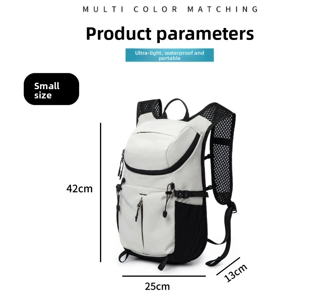 Outdoor hiking bag men's and women's sports backpack multi-functional travel camping contrasting color backpack