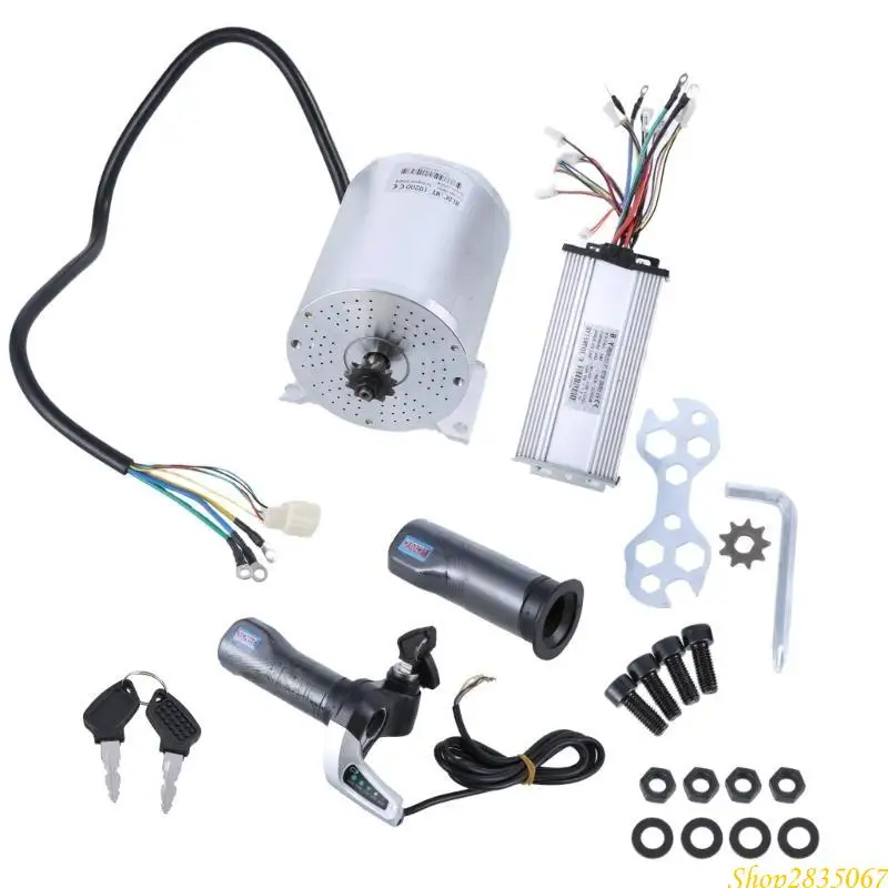 DC48V 2000W Electric Brushless Motor Kits High Speed Motor Engine Motorcycle Bike Part Conversion Kits Easy to Use 831F