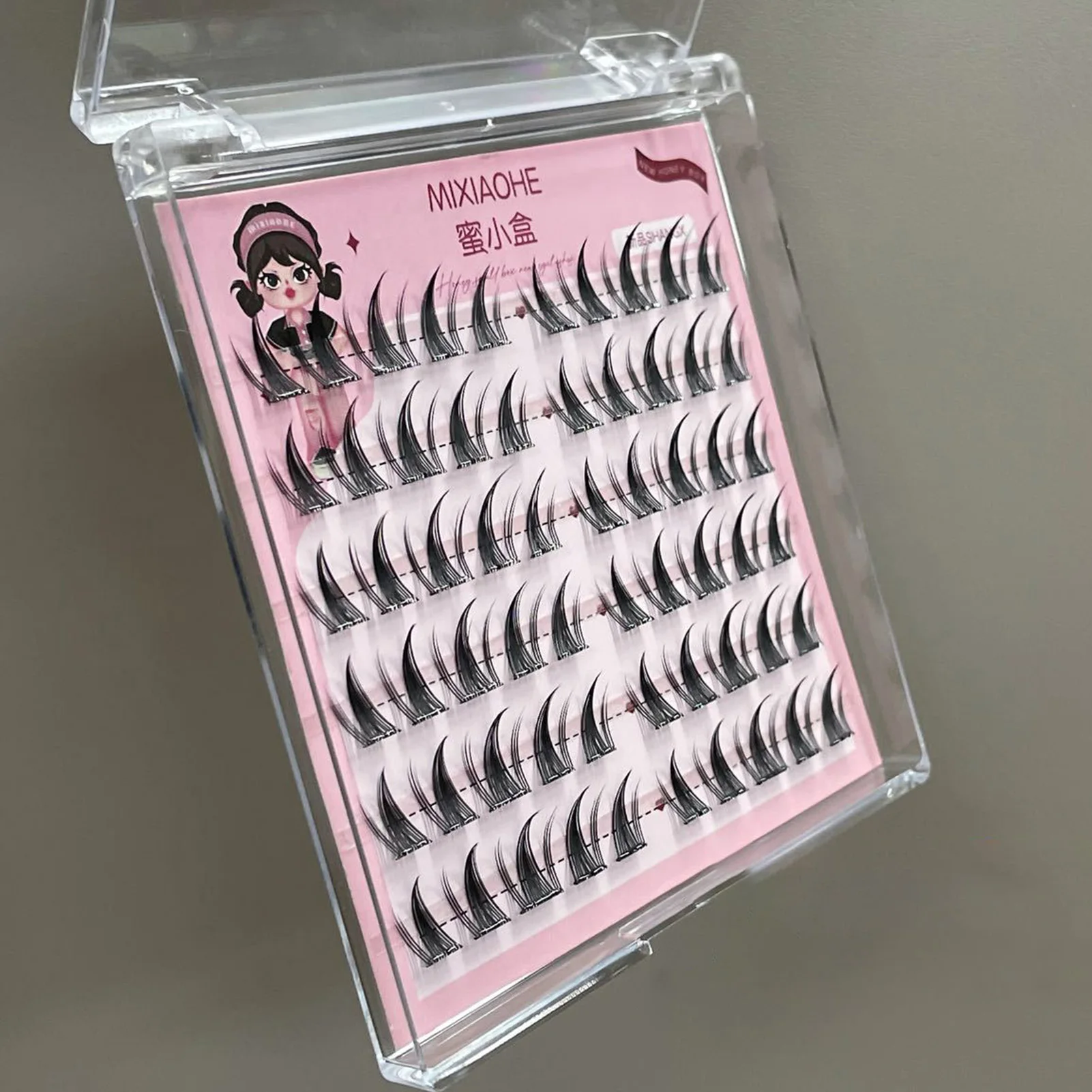 6 Rows Self Adhesive Cluster Lashes Glue-Free DIY Individual Eyelash Extension Natural Soft Lashes No Glue Needed Segmented Lash