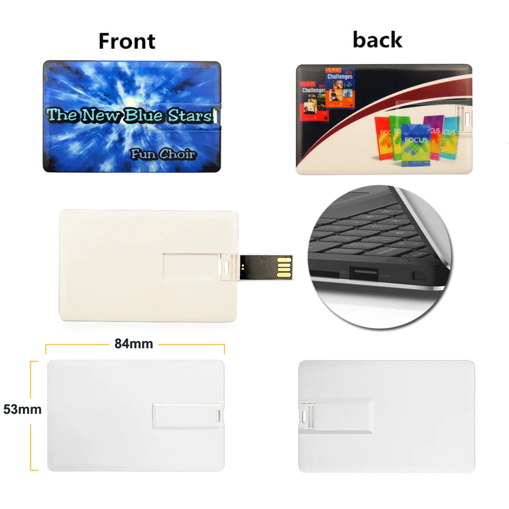 رائجة البيع 100 قطعة بطاقة الائتمان 2.0 نموذج محرك فلاش 4 جيجابايت 8GB16GB بطاقة الذاكرة 32 جيجابايت 64 جيجابايت بندريف usb عصا القلم محرك شعار مخصص #3