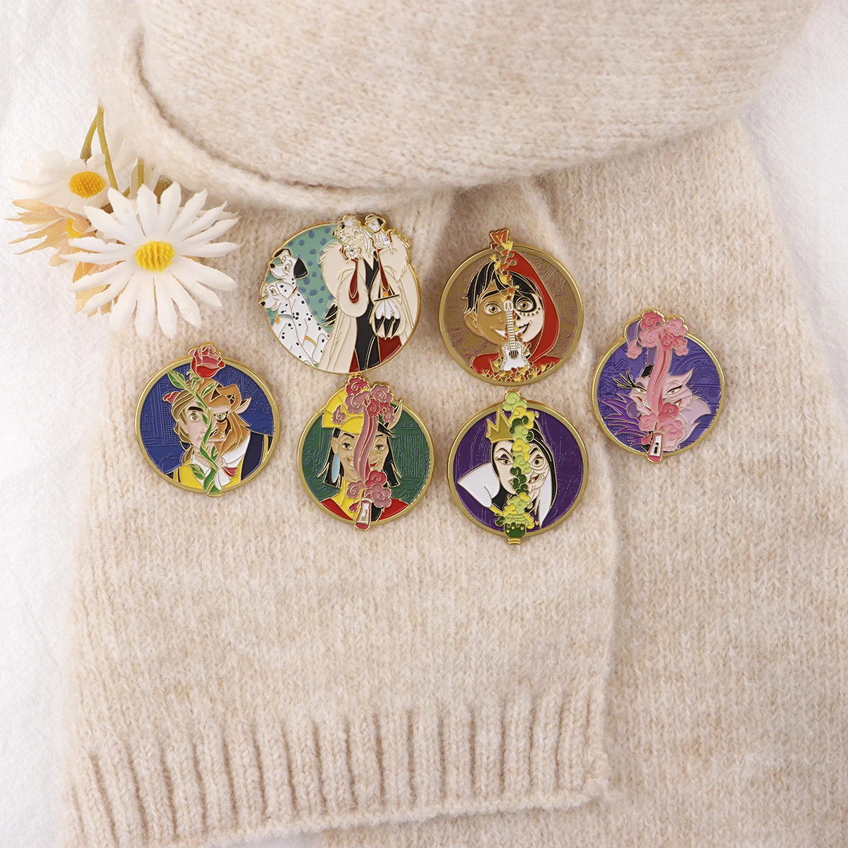 الأشرار مضحك دبوس المينا ، بروش فيلم أنيمي ، دبابيس طية صدر ، شارة على ظهره ، اكسسوارات الملابس ، هدايا المجوهرات الأزياء