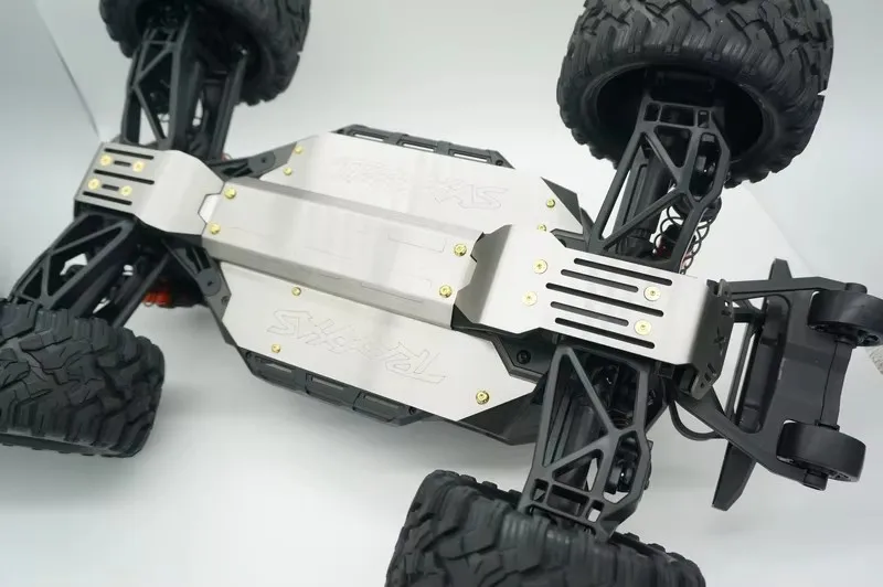 Wysokowytrzymała płyta pancerna podwozia ze stali nierdzewnej do TRAXXAS MAXX 1/10