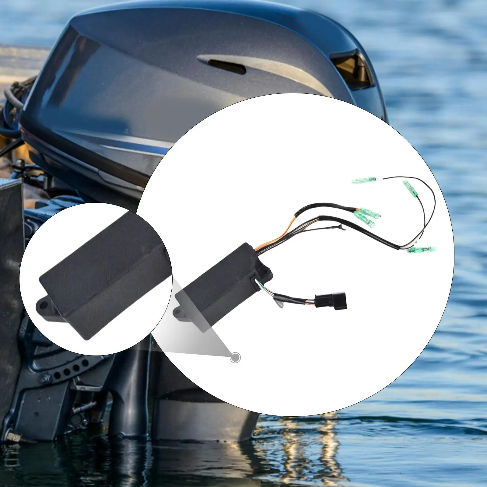 

Блок Cdi в сборе для 2-тактного подвесного двигателя Yamaha 25HP 30HP Cdi Box 6J8-85540-h2-00 Обслуживание Простая установка Деталь лодки