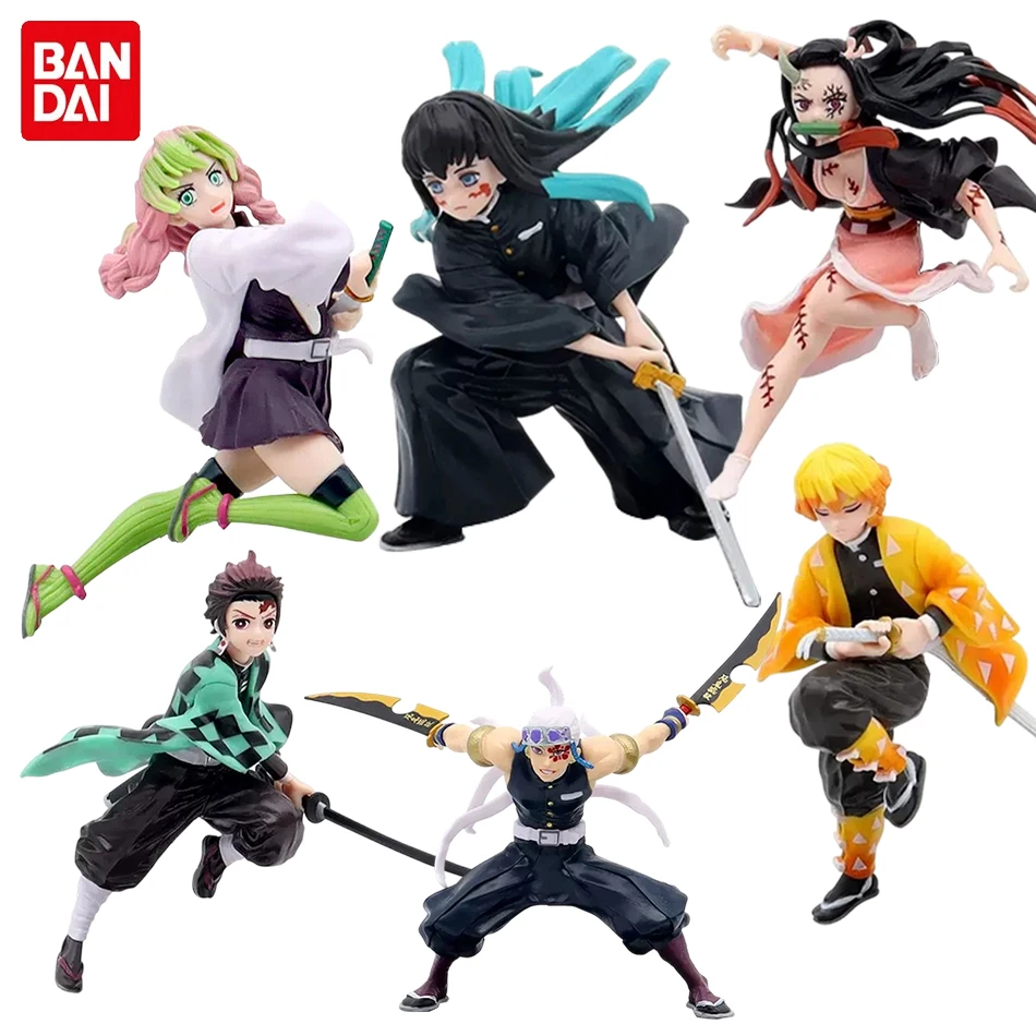 Anime Demon Slayer / Kimetsu no Yaiba Figur Tokitou Muichirou/Nezuko/Mistsuri Kanroji/Zenitsu Krieger PVC-Modell Spielzeug Weihnachtsgeschenke