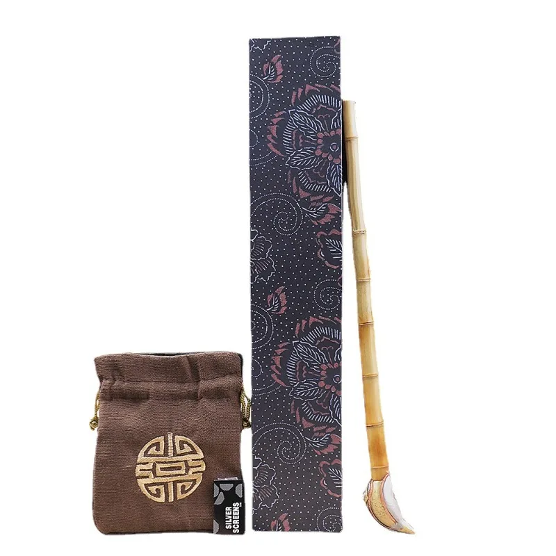 Wood fragrance, dry bamboo toward, traditional handmade old long pipe
