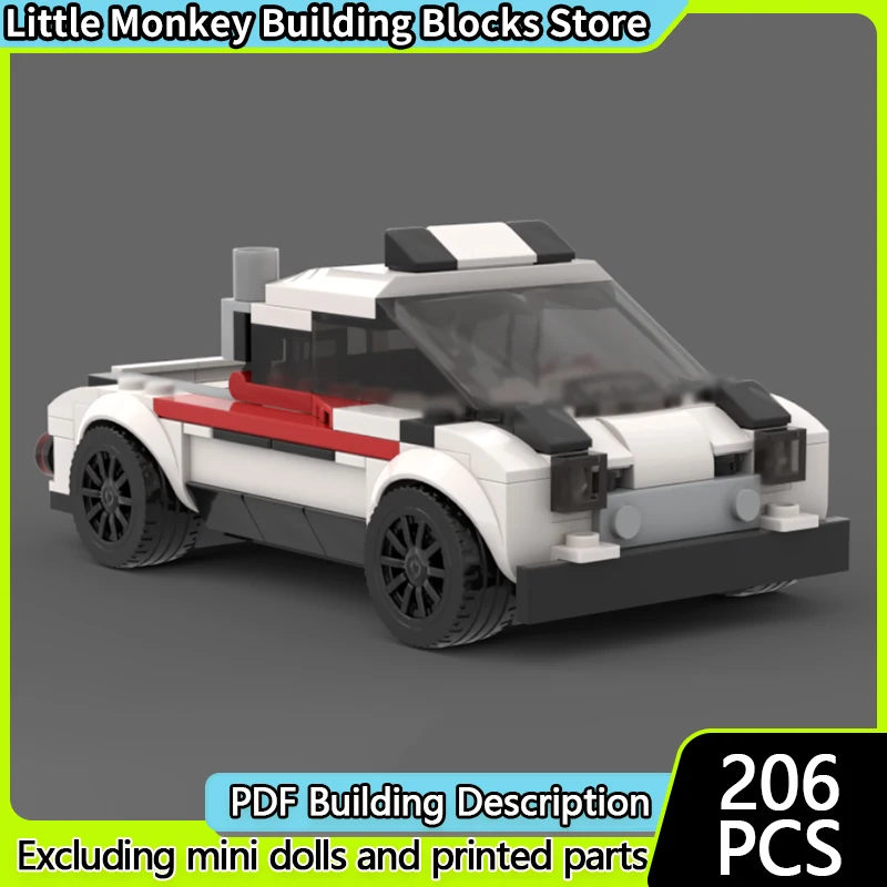 

Speed Racing Car Model MOC Building Bricks Light Pickup Truck Modular Technology Children Holiday Gifts Assemble Toys Suit