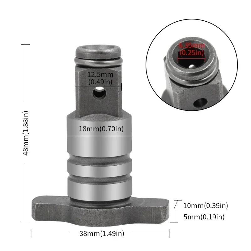 Broca De Impacto Brushless Elétrico Em Forma De T, Adaptador De Chave De Cromo Vanádio, Cabeça De Conversão Do Eixo De Aço Martelo