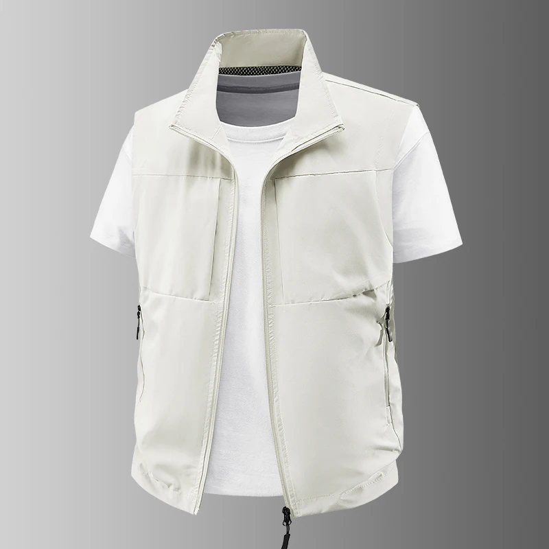 

Outdoor Sports Vest Breathable Thin Fishing Vest Fashion Photojournalist Vests Multi-color New Spring Autumn Men's Casual Vest