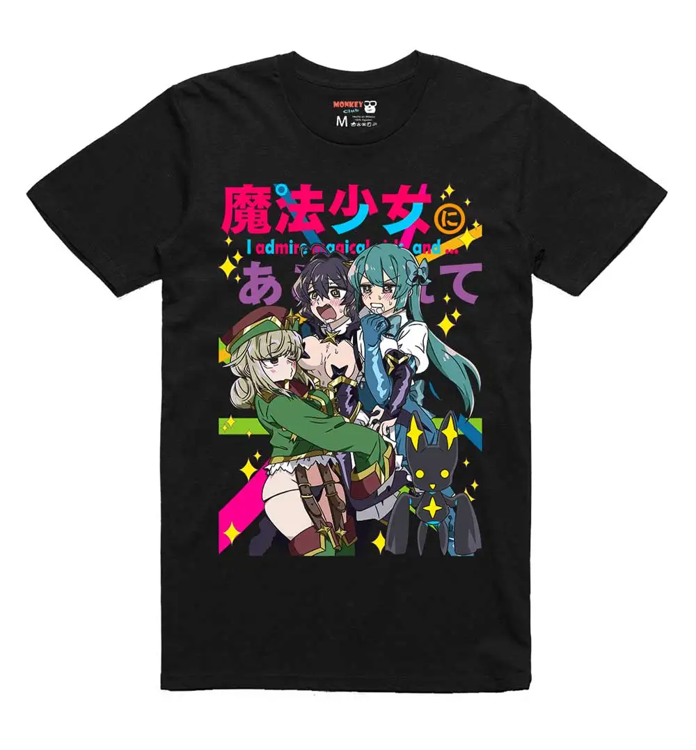 Mahou Shoujo Ni Akogarete Magical Girl Aspirant T-shirt – Sparkling Wand & Pastel Fantasy Elements