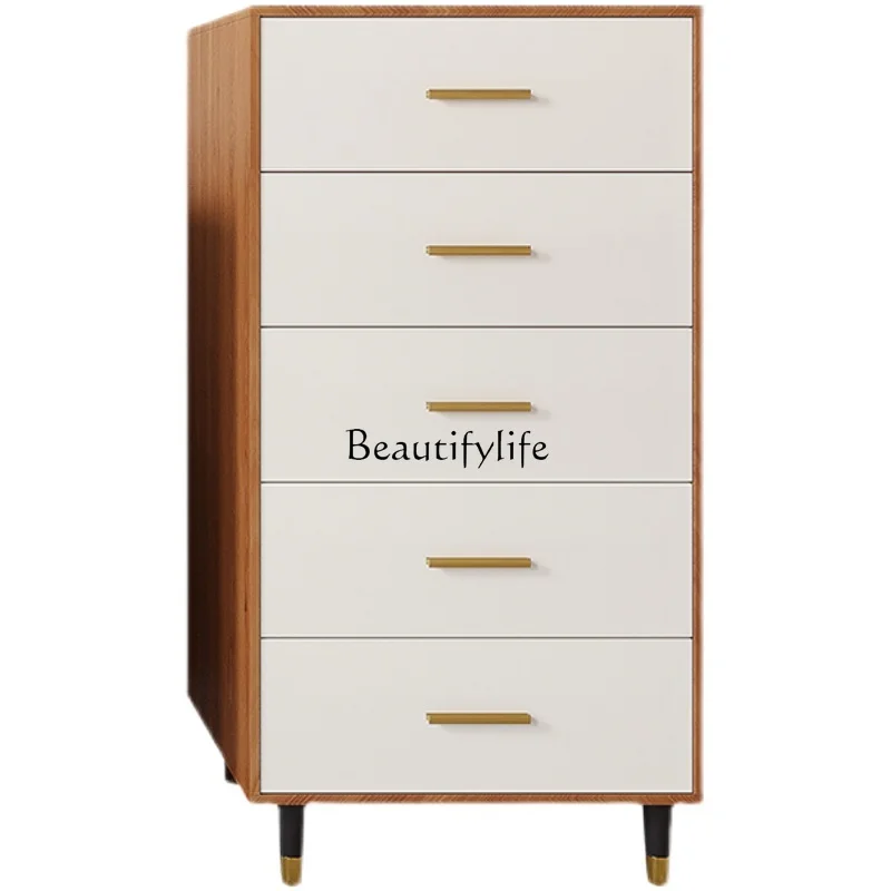 

Bedroom Drawer Storage Cabinet Simple Modern Living Room Storage Cabinet Five-Bucket Cabinet Solid Wood