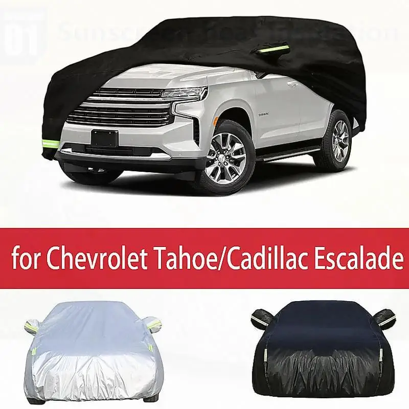 

For Custom Fit Outdoor Car Cover for Chevrolet Tahoe/Cadillac Escalade Dustproof Windproof Waterproof Hailproof Car Covers